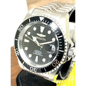Invicta Men's Watch 30091 Pro Diver Automatic Silver Stainless Steel Black Dial